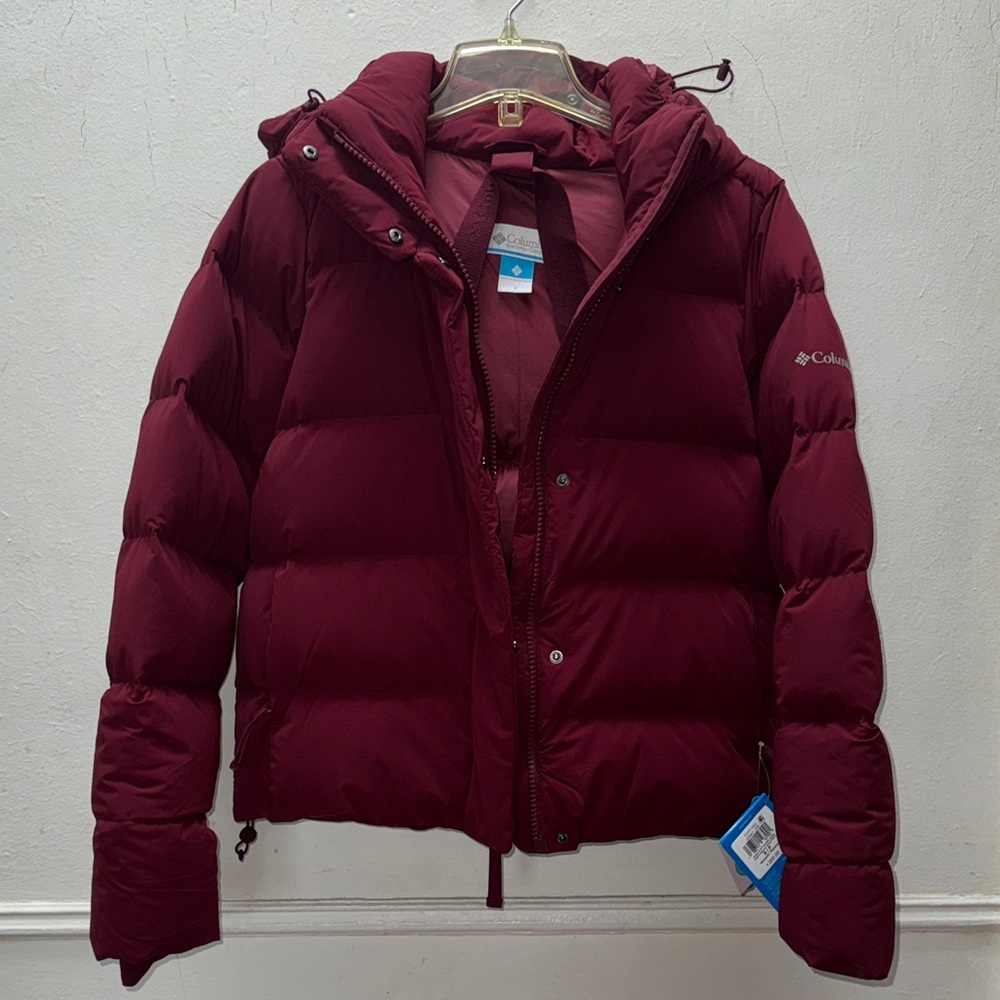 Columbia Dark Red Insulated Down Jacket